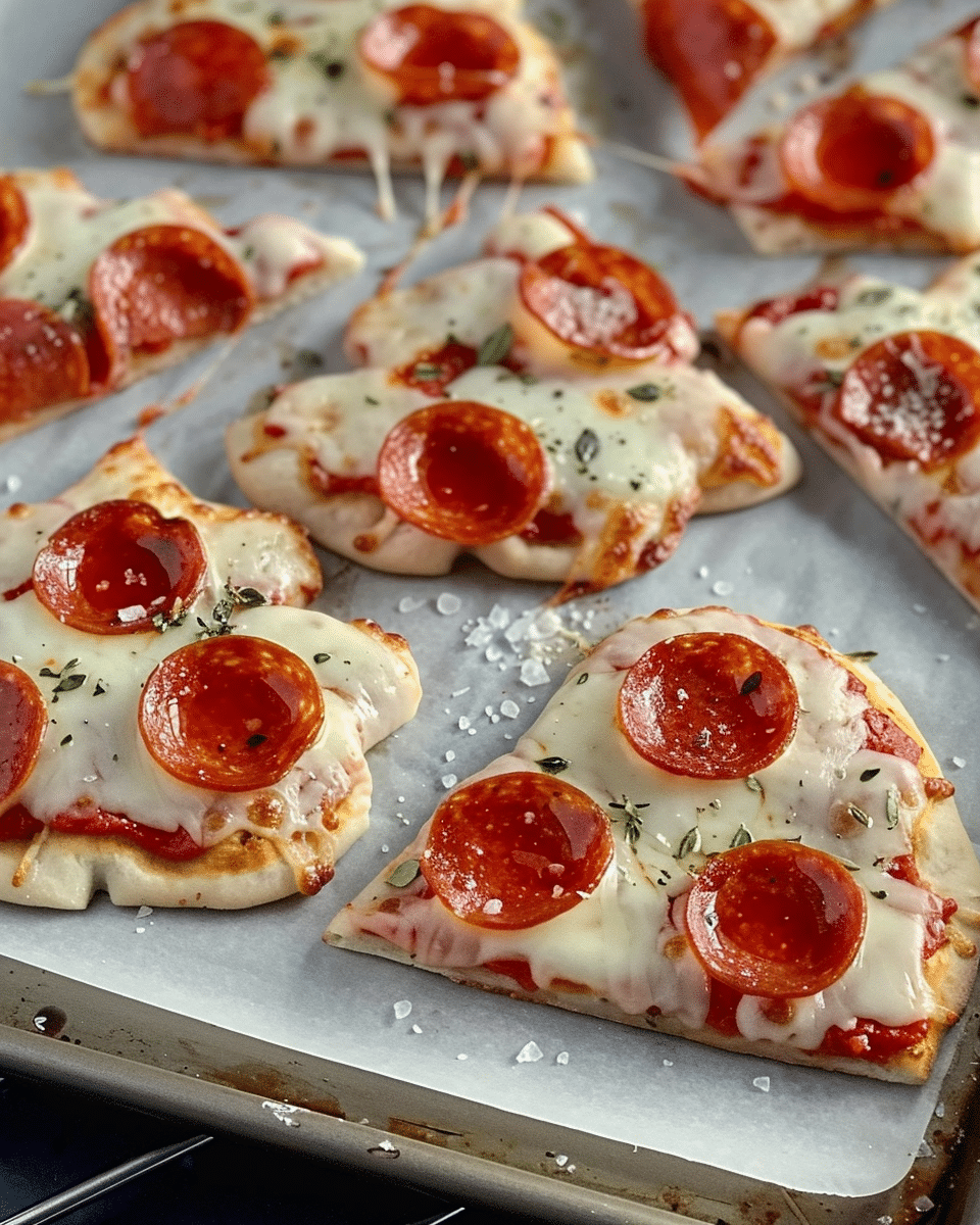 Christmas Tree Mini Pizzas