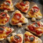 Christmas Tree Mini Pizzas