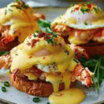 Bay Lobster Eggs Benedict with Cajun Hollandaise