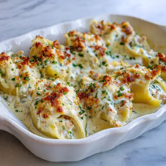 Million Dollar Chicken Alfredo Stuffed Shells Recipe