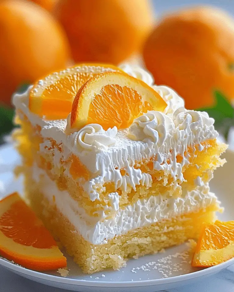Orange Crush Poke Cake