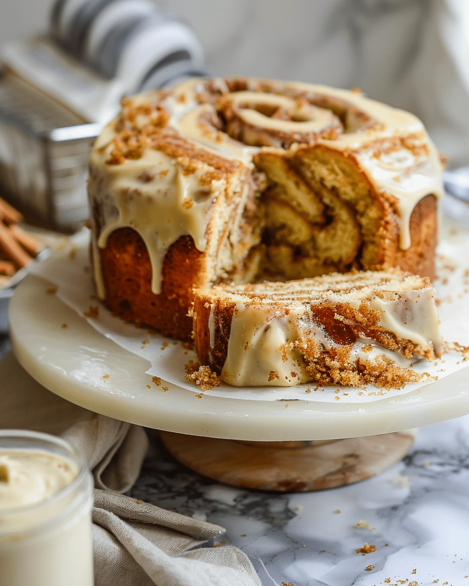 Sugar-Free Cinnamon Roll Cake