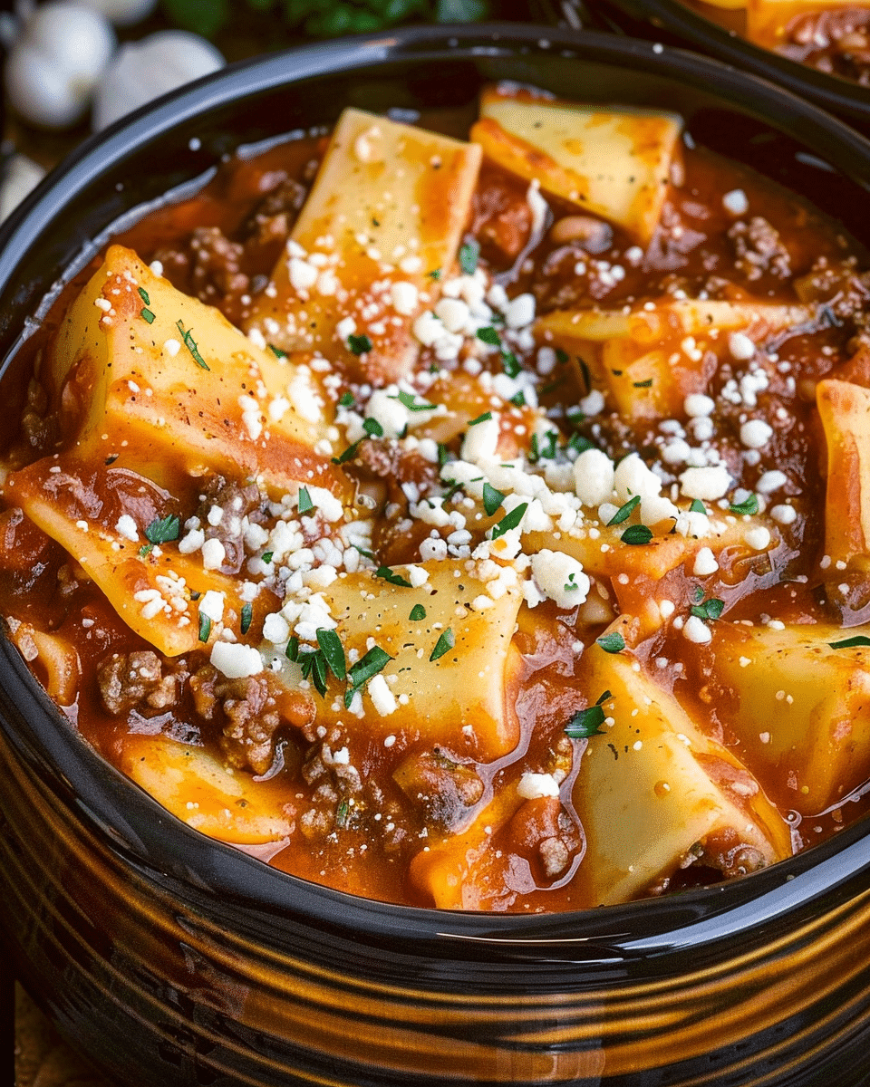 Hearty Lasagna Soup Delight