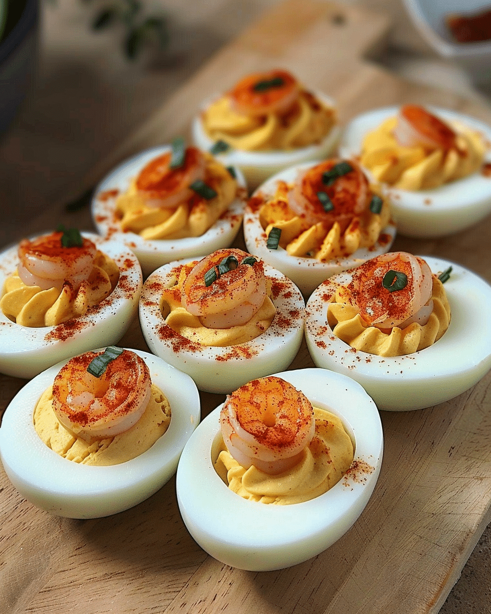 Cajun Shrimp Deviled Eggs