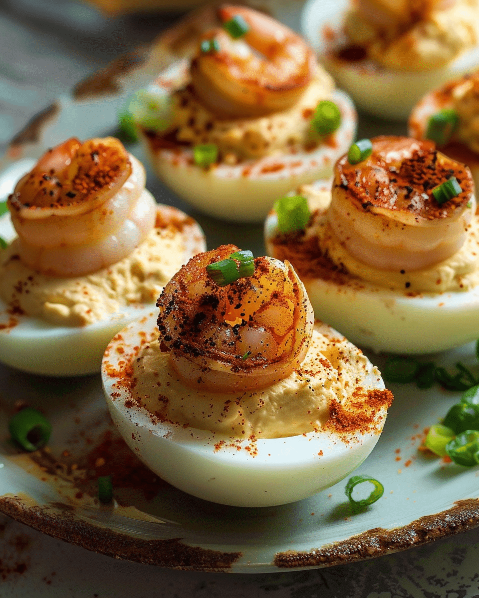 Cajun Shrimp Deviled Eggs