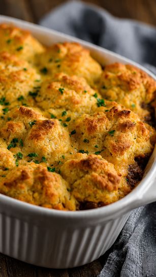 Cheddar Bay Ground Beef Cobbler