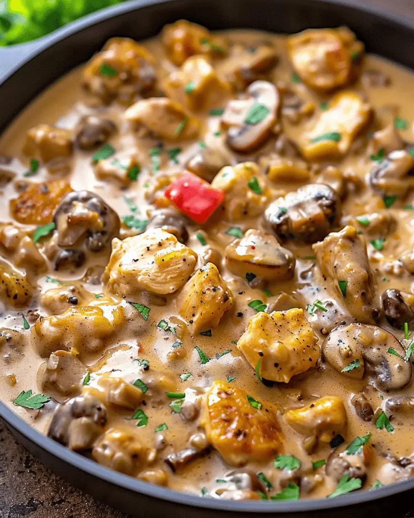 Chicken Mushroom Stroganoff