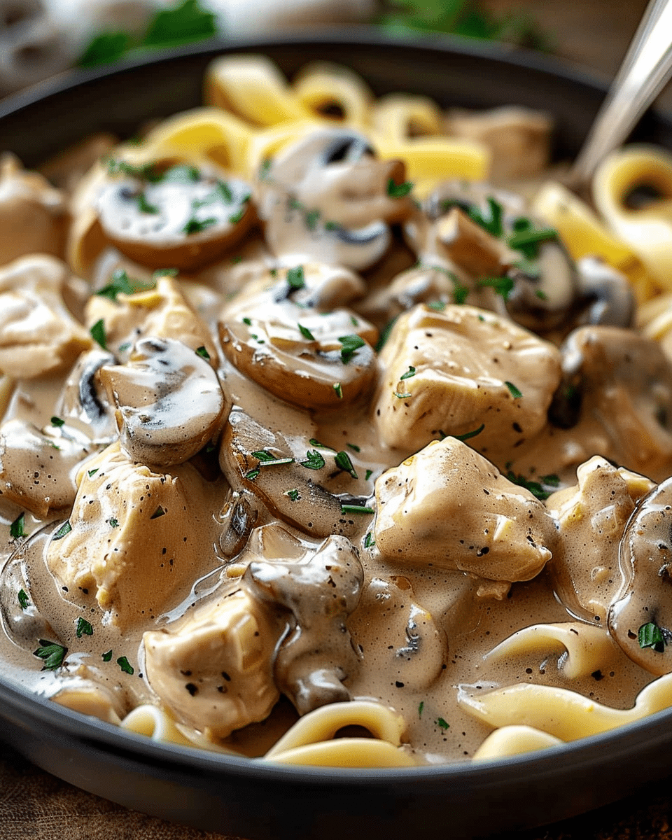 Chicken Mushroom Stroganoff
