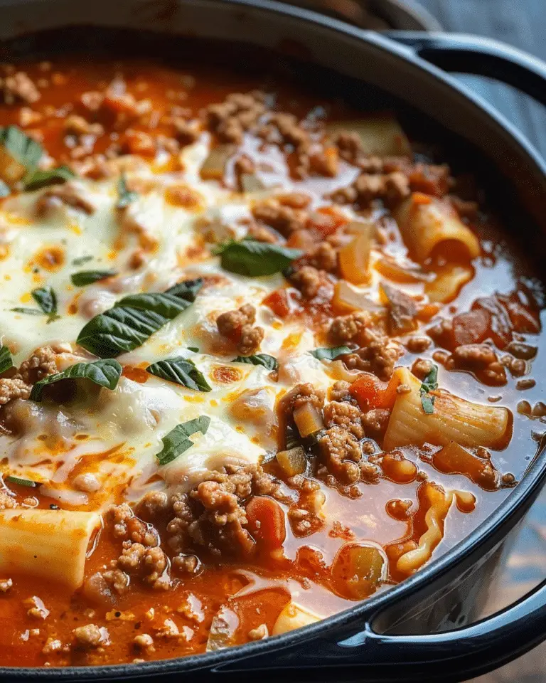 Hearty Lasagna Soup Delight