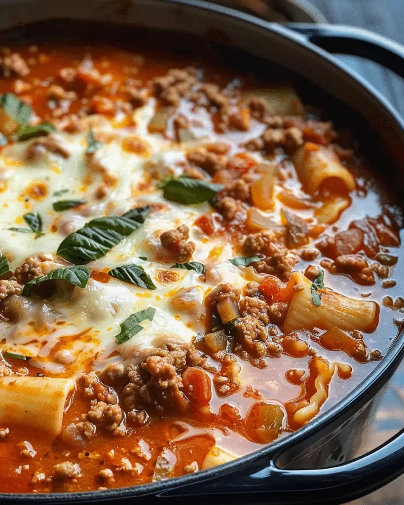 Hearty Lasagna Soup Delight