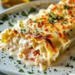 Lobster & Crab Stuffed Lasagna Rolls