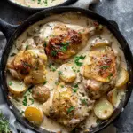 Creamy Garlic Chicken Potatoes