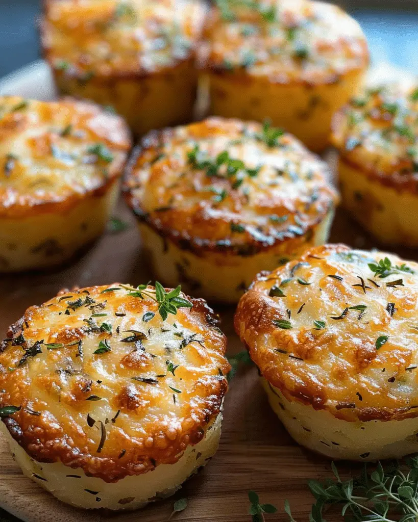 Cheesy Herb Mashed Potato Puffs