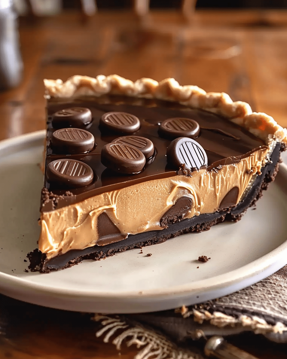 Giant Reese’s Peanut Butter Cup Pie