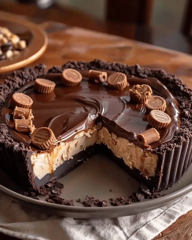 Giant Reese’s Peanut Butter Cup Pie