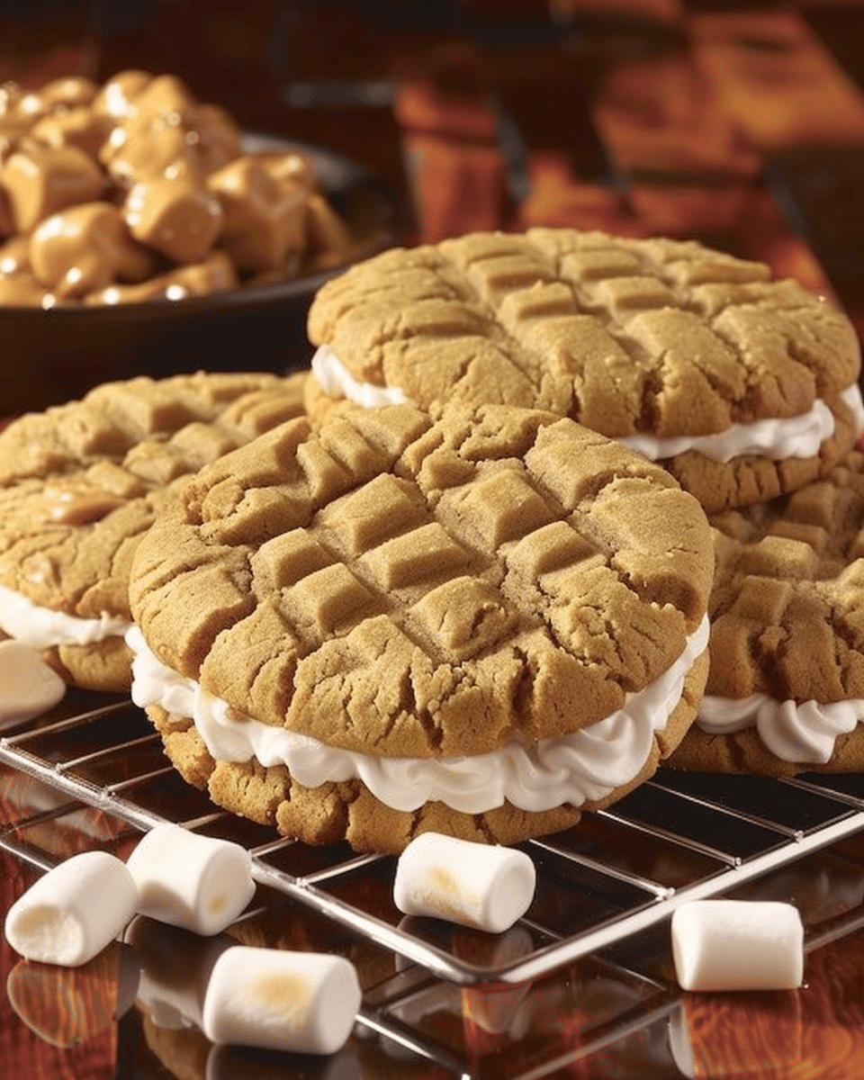 Peanut Butter S'mores Sandwich Cookies
