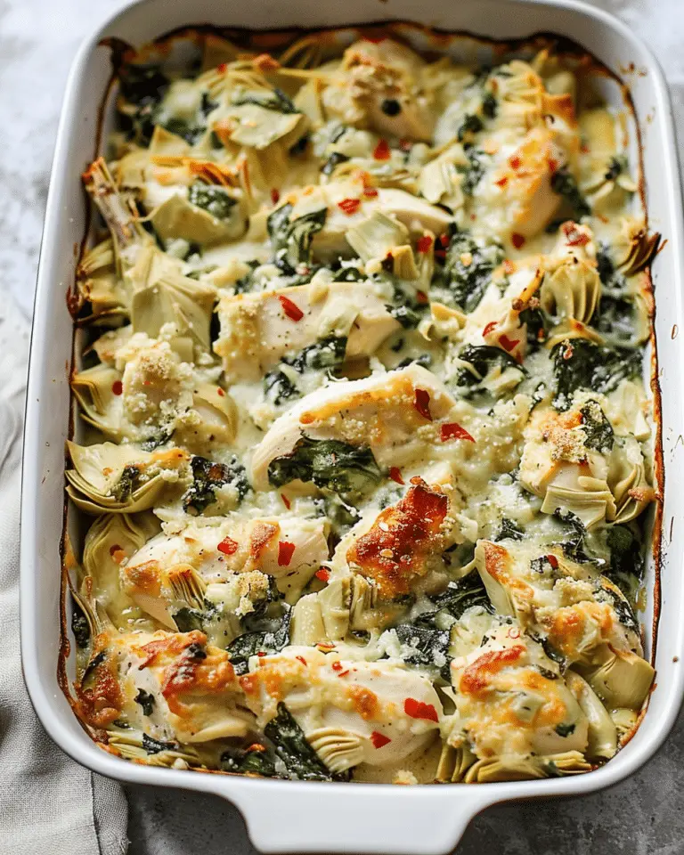 Spinach Artichoke Chicken Bake