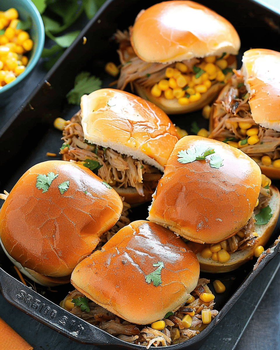 Carnitas Street Corn Sliders