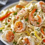 Angel Kiss Creamy Lemon Shrimp Linguine