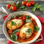Cheesy Garlic Tomato Chicken