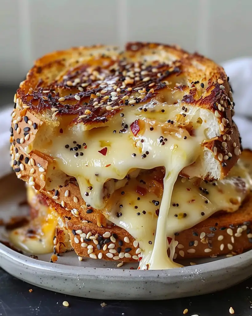 Everything Bagel Grilled Cheese