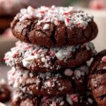 Peppermint Brownie Cookies