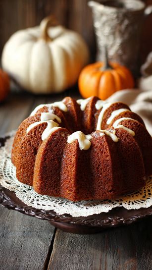 Pumpkin Gingerbread Bundt Cake