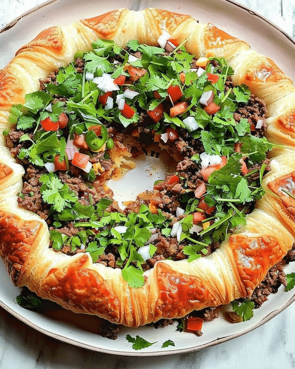 The Viral Taco Crescent Roll Ring That’ll Save Lunch
