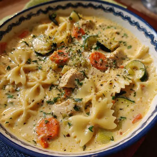 25-Minute Creamy Chicken Pasta Soup (The Ultimate Weeknight Comfort)