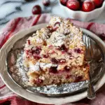 Holiday Cranberry Buckle