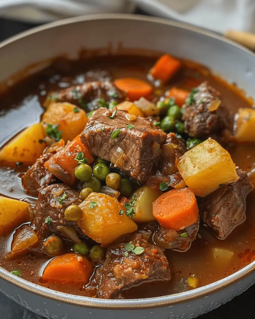 Comforting Beef Stew Recipe with Tender Meat and Veggies