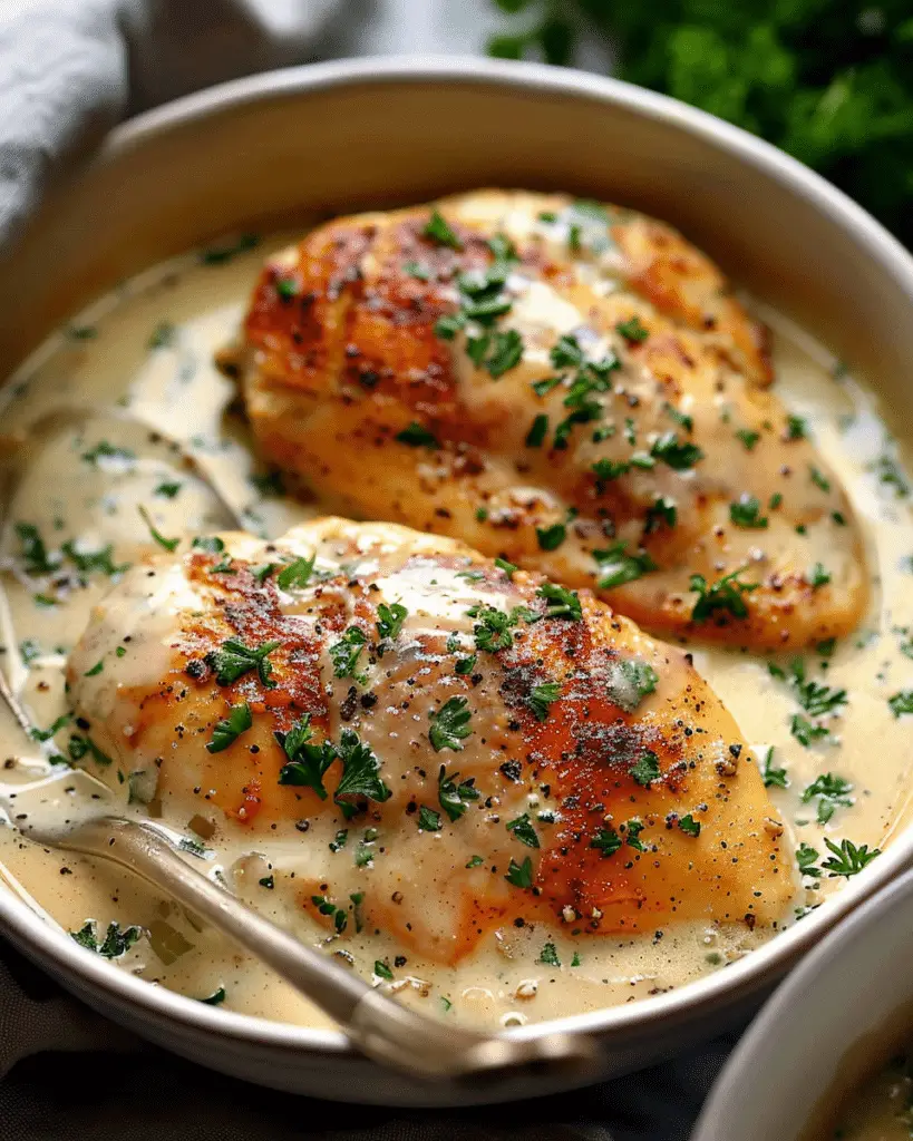 Slow Cooker 4-Ingredient Creamy Italian Chicken