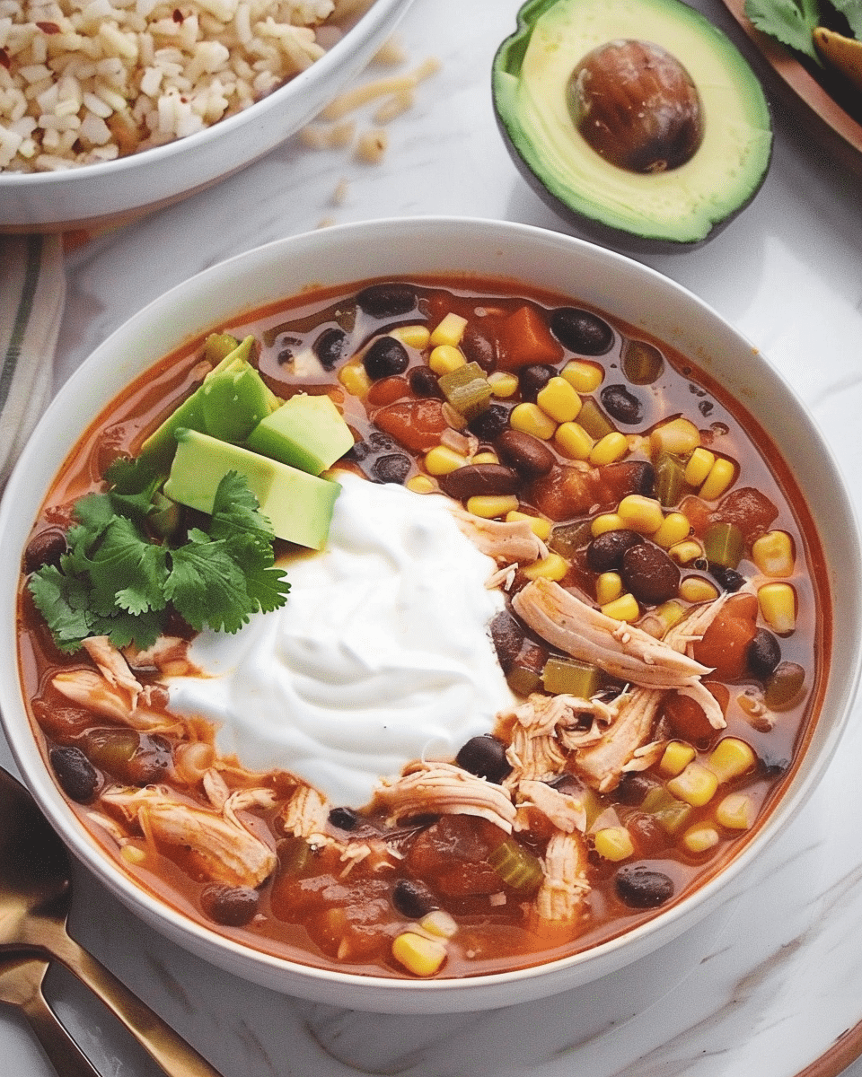 7 Can Chicken Taco Soup