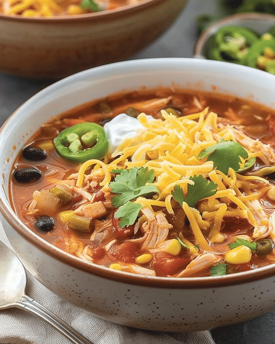 7 Can Chicken Taco Soup