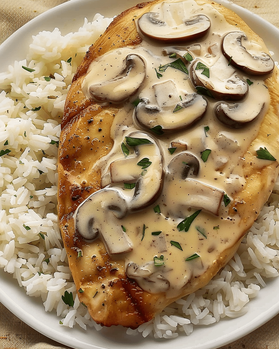 Creamy Mushroom Chicken Recipe
