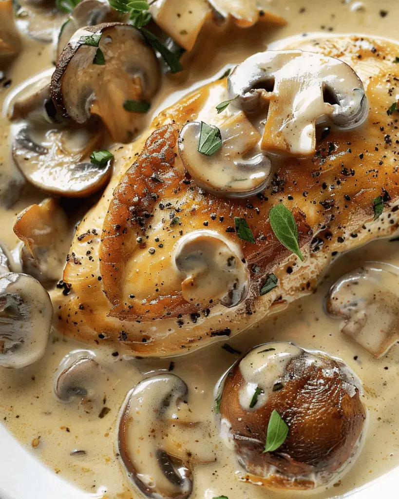 Creamy Mushroom Chicken Recipe