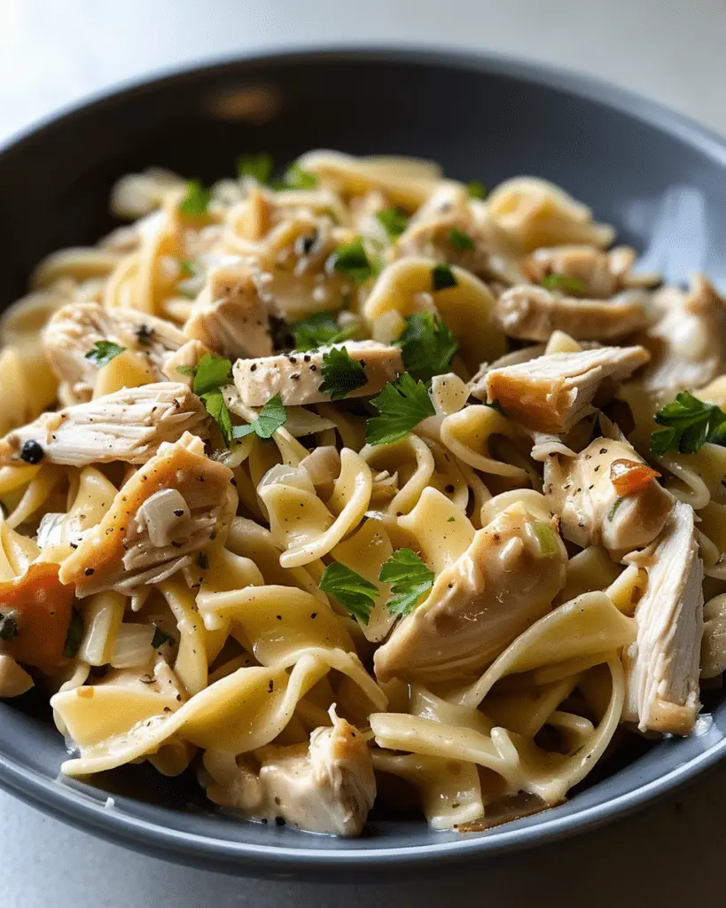 Crockpot Chicken and Noodles