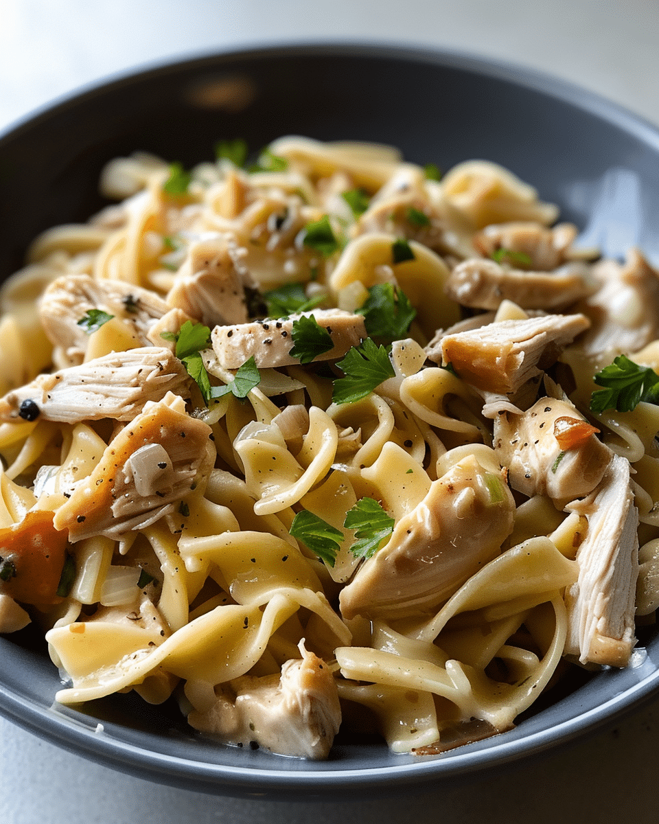 Crockpot Chicken and Noodles