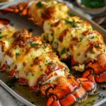 Cheesy Garlic Butter Lobster Tails