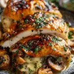 Garlic Butter Mushroom Stuffed Chicken Will Delight You!