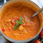 Hearty Fire Roasted Tomato Soup