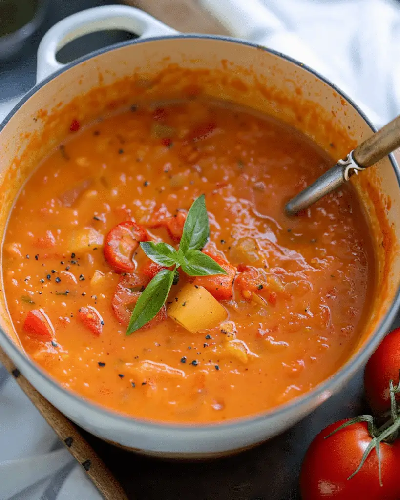 Hearty Fire Roasted Tomato Soup