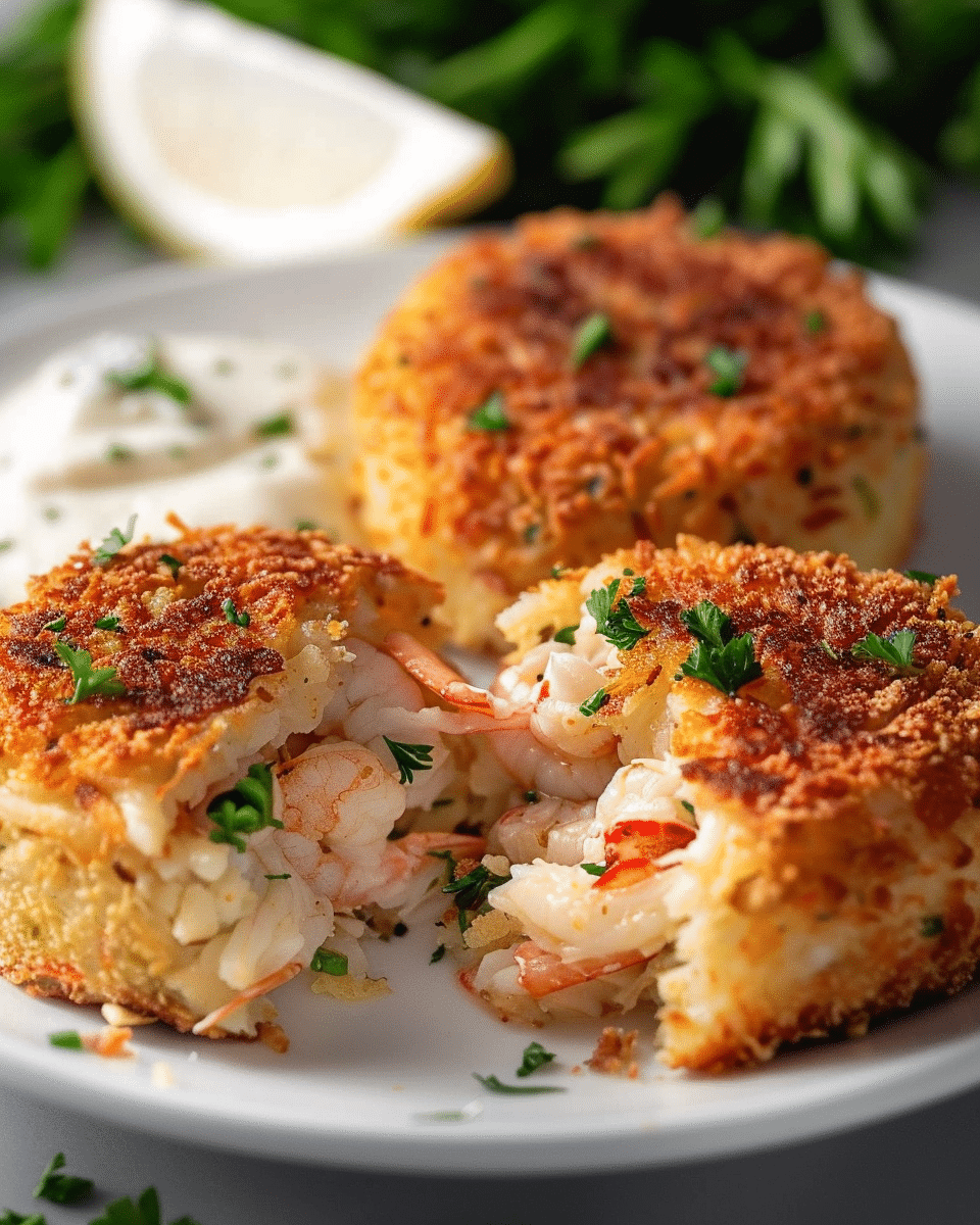 Gourmet Crab and Shrimp Cakes