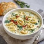 Creamy Tuscan Ravioli Soup: Comfort in Every Spoonful