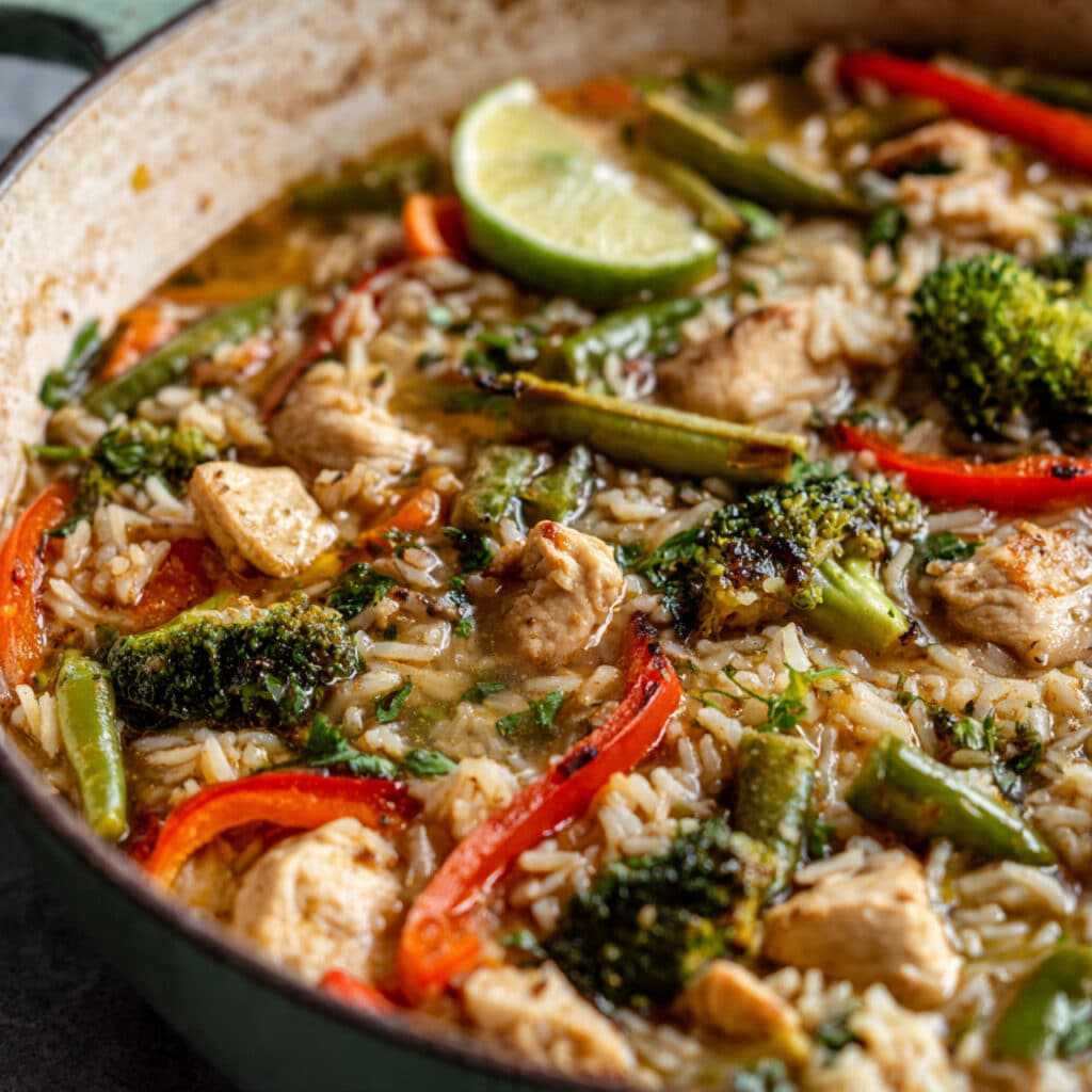 Coconut Chicken Brothy Rice: A Cozy One-Pot Delight