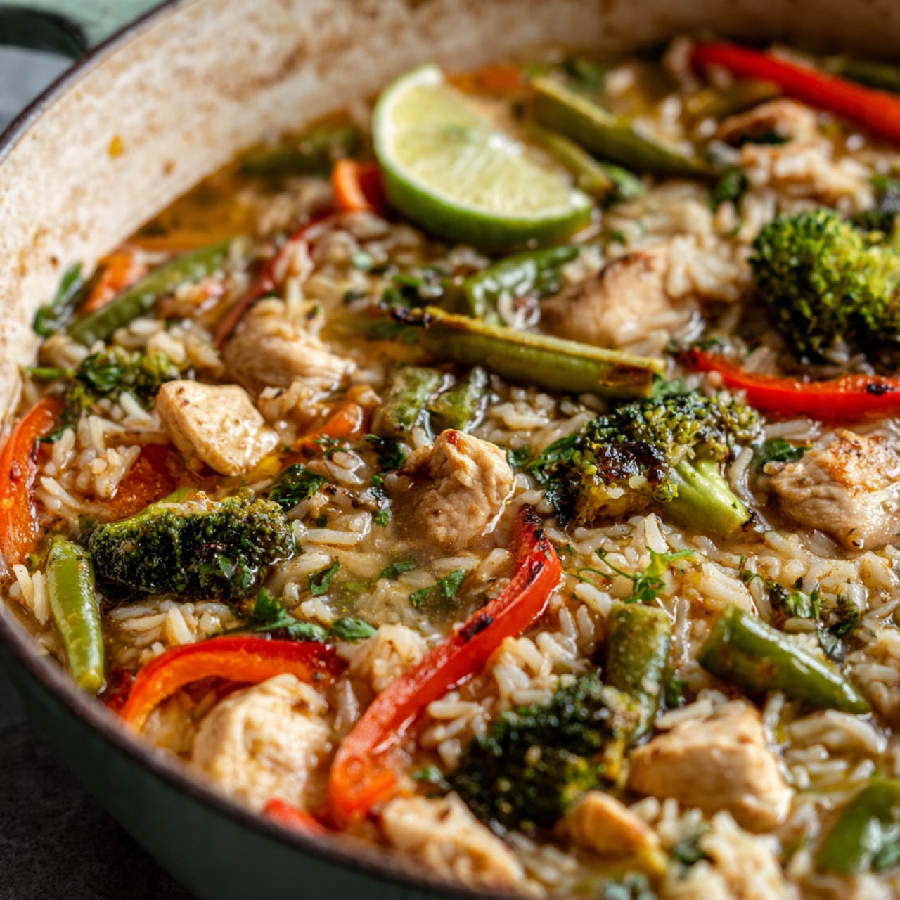 Coconut Chicken Brothy Rice: A Cozy One-Pot Delight