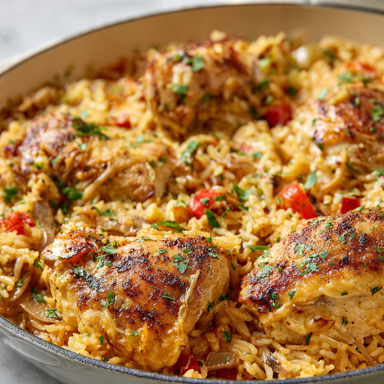 Best Smothered Chicken and Rice Recipe
