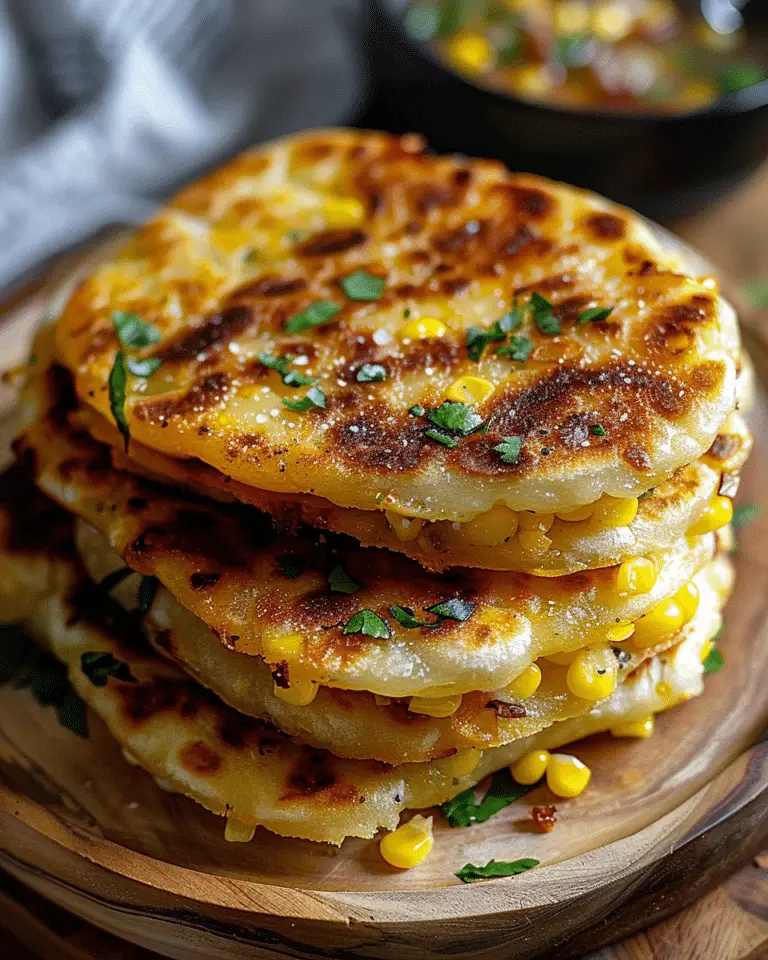 Venezuelan Sweet Corn Cachapas