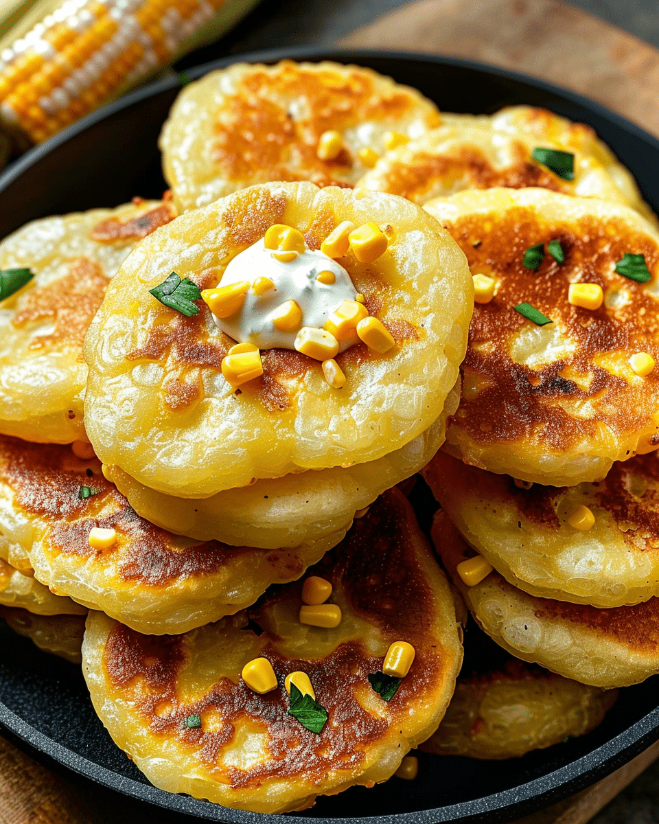 Venezuelan Sweet Corn Cachapas