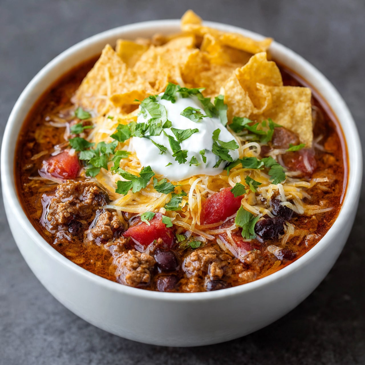 Taco Soup in Slow Cooker